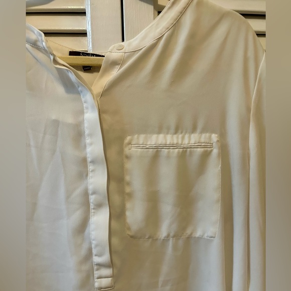 NYDJ Off White Blouse 3/4 Sleeve Size Large - Picture 2 of 5